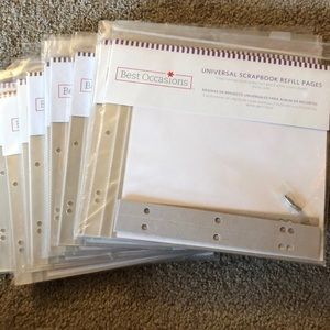 13 sets of 5 8”x8” scrapbook page protectors